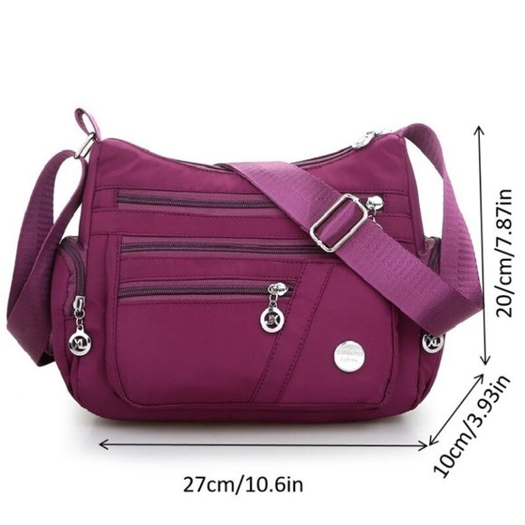 SPRING SPECIAL 20$ *** Shoulder bag / sturdy nylon / PURPLE - Picture 9 of 9